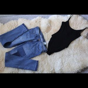 H&M Conscious Patch Work Jeans